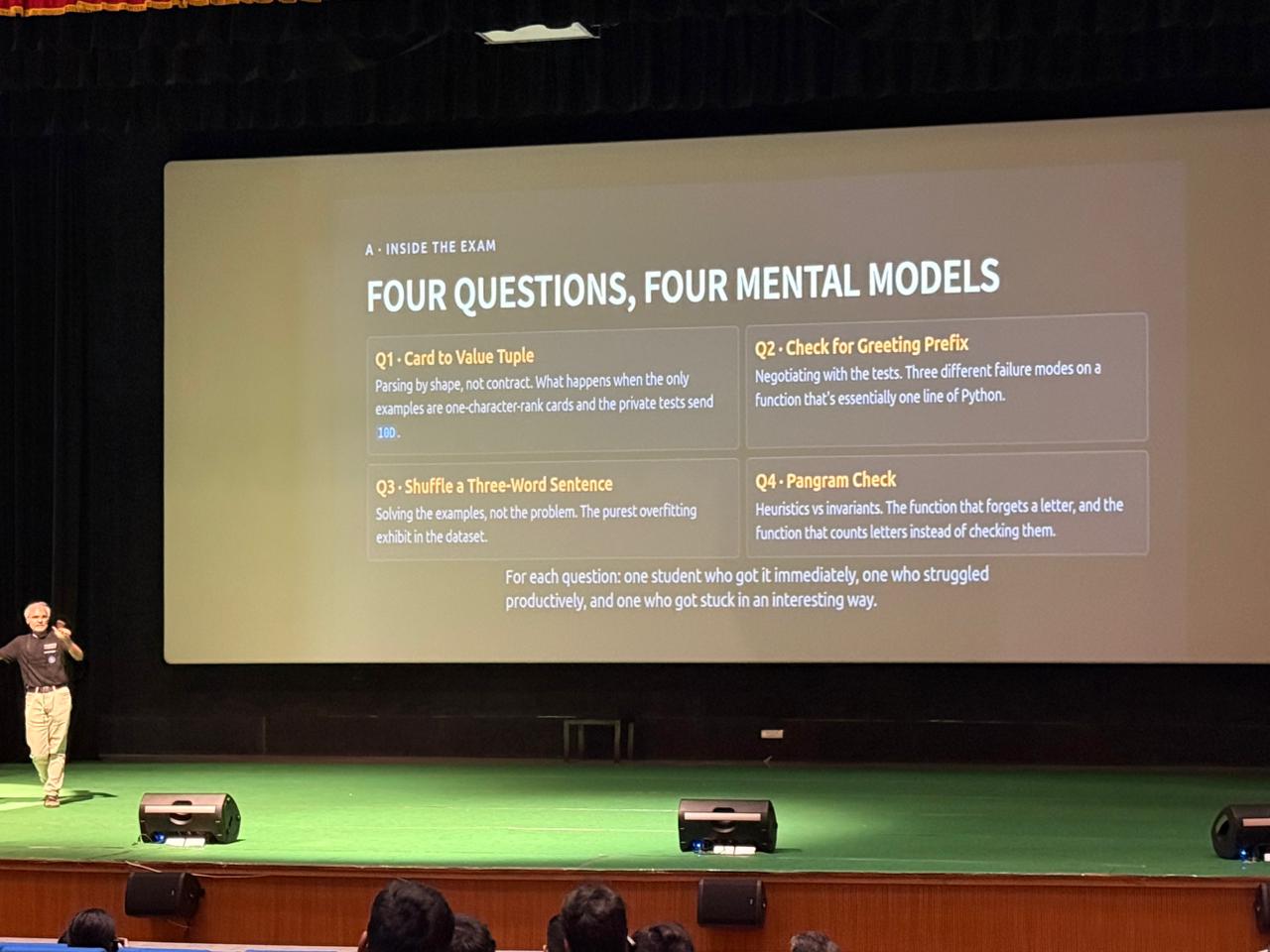 Anand S's session on how students learn Python