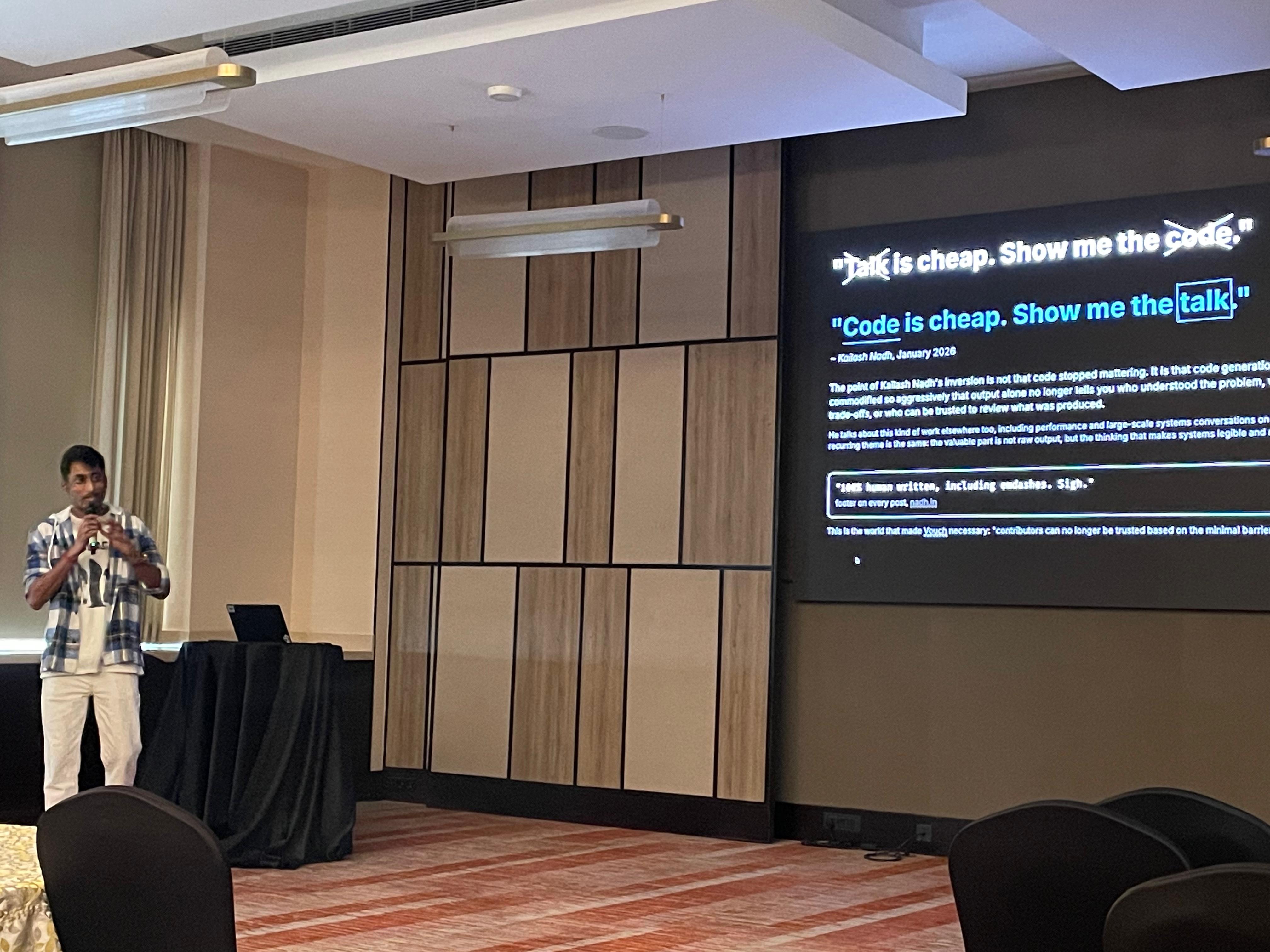 Code is cheap, show me the talk